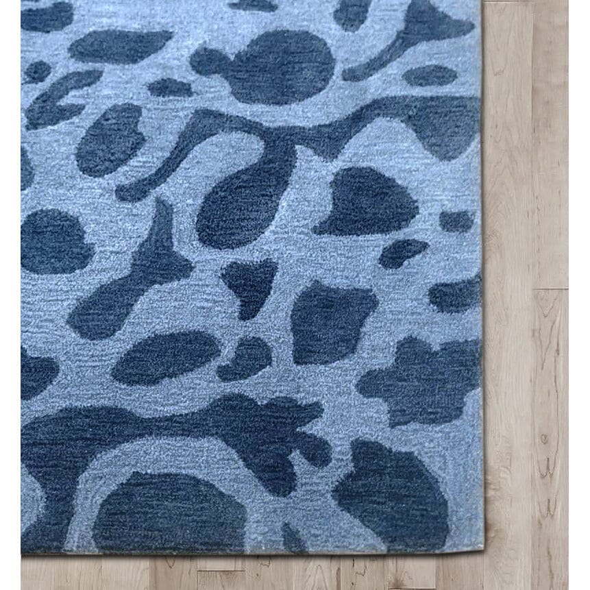 Pebbles Blue handtufted wool Organic Weave Shop 8&#39;x10&#39; 