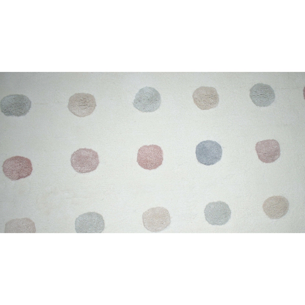 Polka Dot Wool Pink handtufted wool Organic Weave Shop 