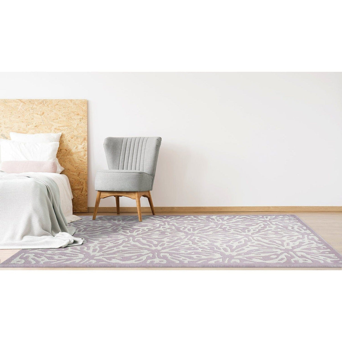 Quinn Pink Wool handtufted wool Organic Weave Shop 