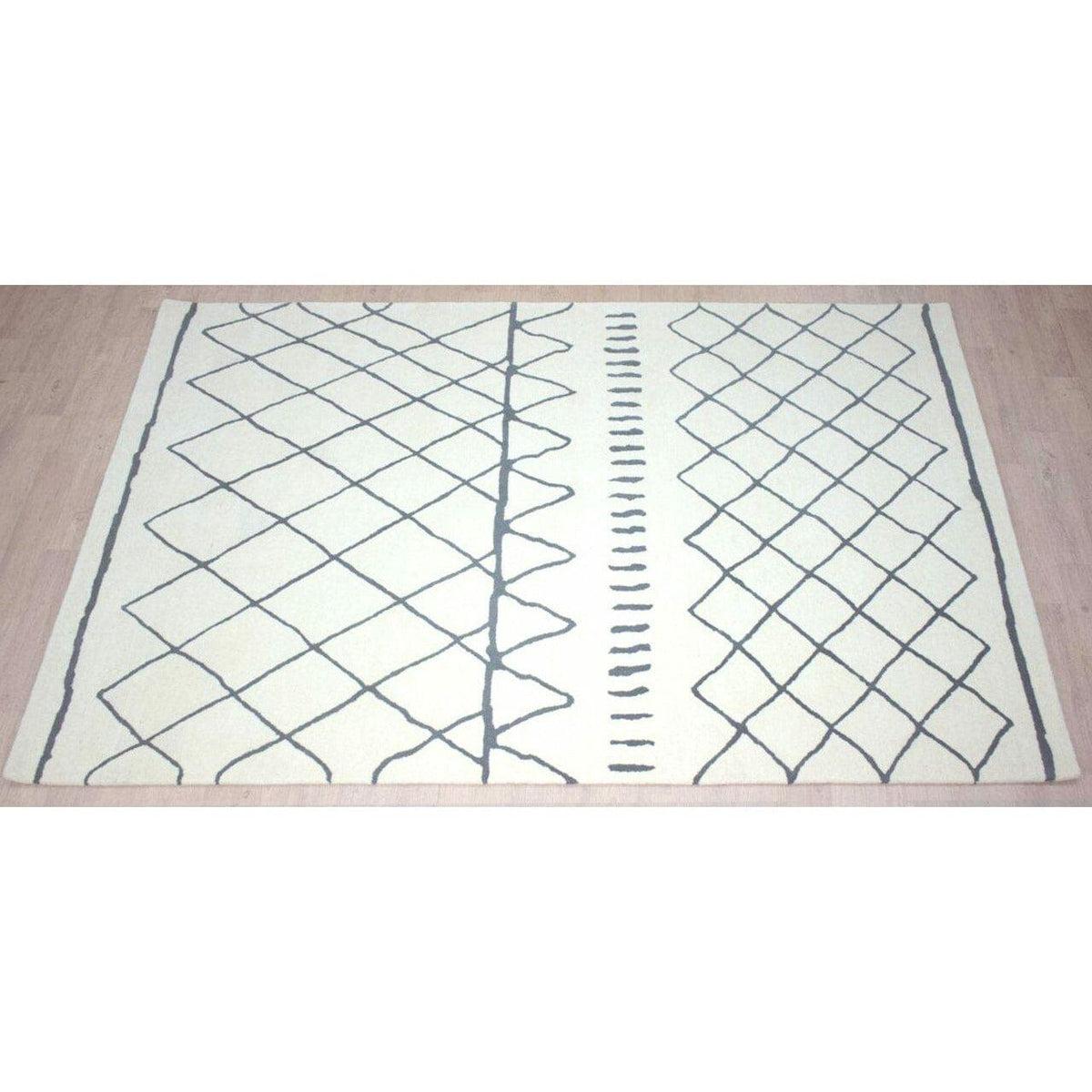 Rebel Chance Wool Ivory/Charcoal Rugs Organic Weave Shop 
