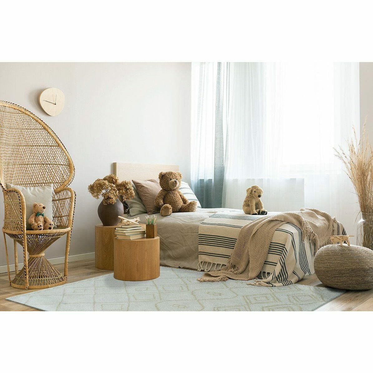 Rebel Fantasy Wool + Cotton Shag Sand handtufted wool + cotton shag Organic Weave Shop 