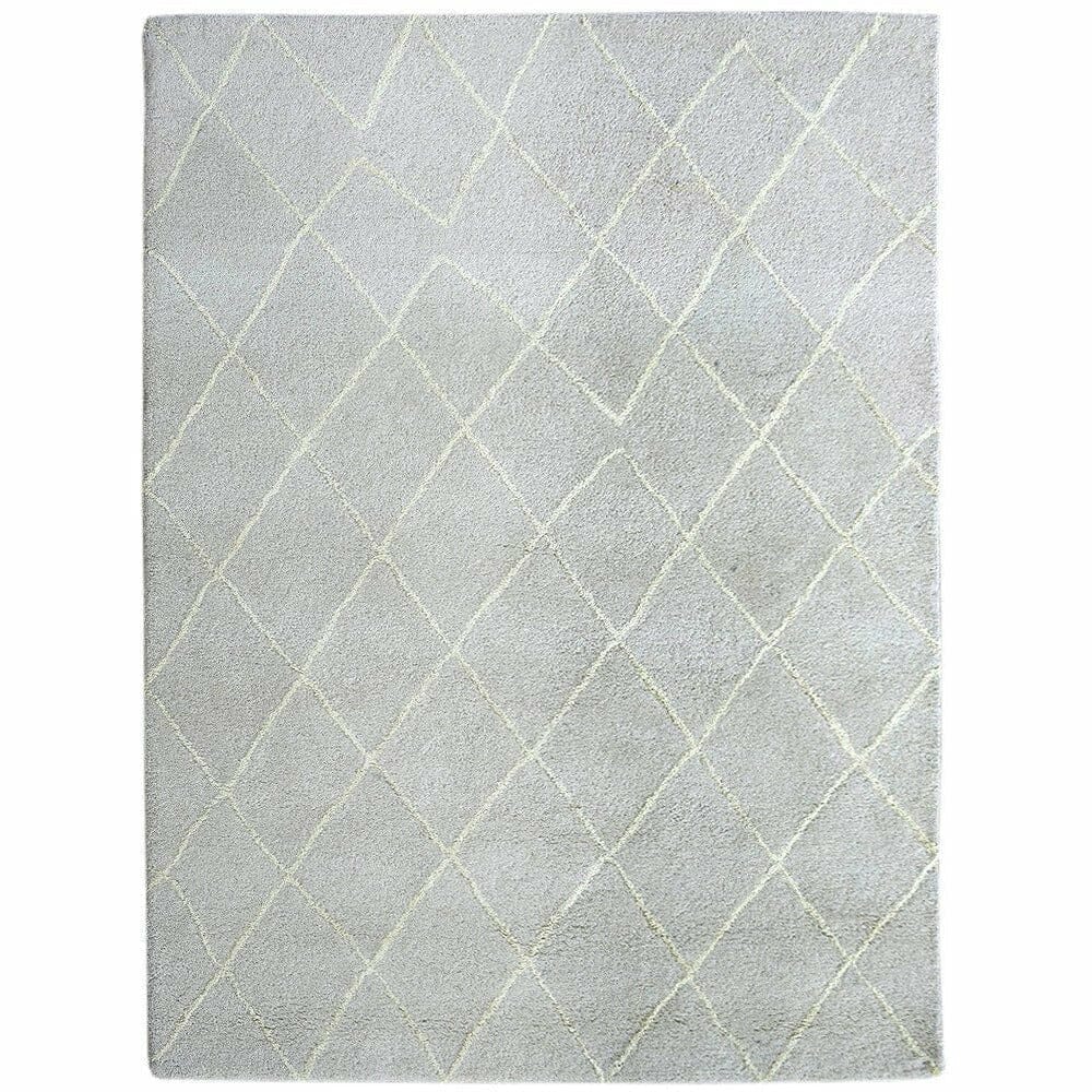 Rebel Hope Wool + Cotton Shag Taupe/Ivory handtufted wool shag Organic Weave Shop 3' x 10' RUNNER 