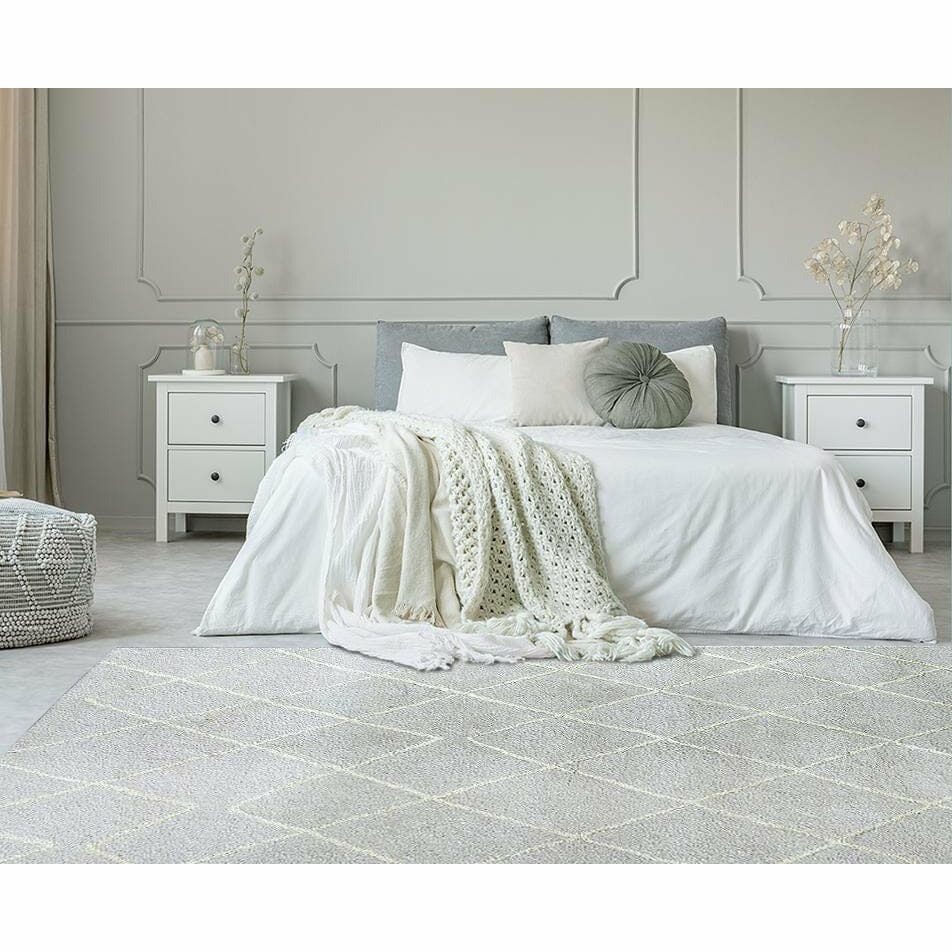 Rebel Hope Wool + Cotton Shag Taupe/Ivory handtufted wool shag Organic Weave Shop 