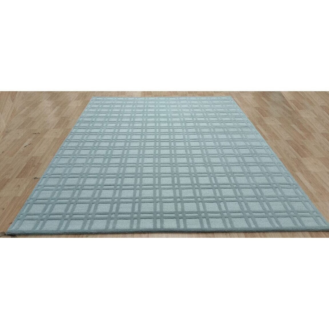 Rhodes Grey Wool handtufted wool Organic Weave Shop 