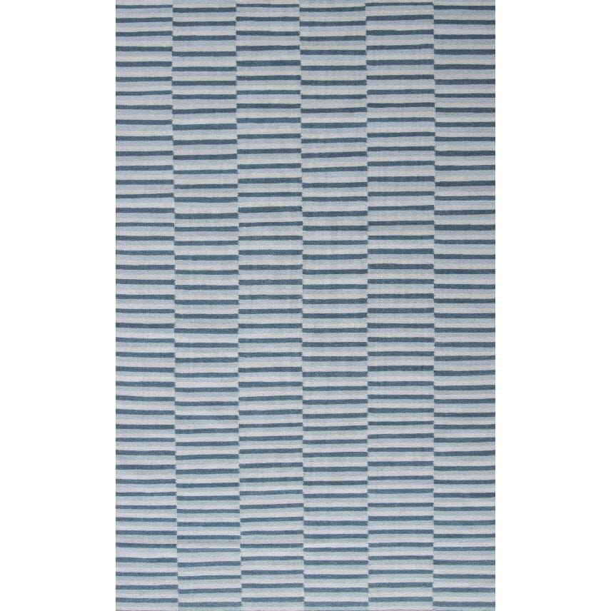 Tate Wool Flatweave Blue 5x8 wool flatweave Organic Weave Shop 