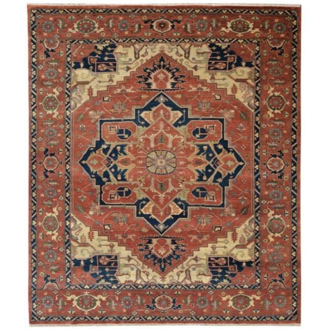 Venice Handknotted Persian Knot handknotted tibetan 60 knot Organic Weave Shop 6x9 