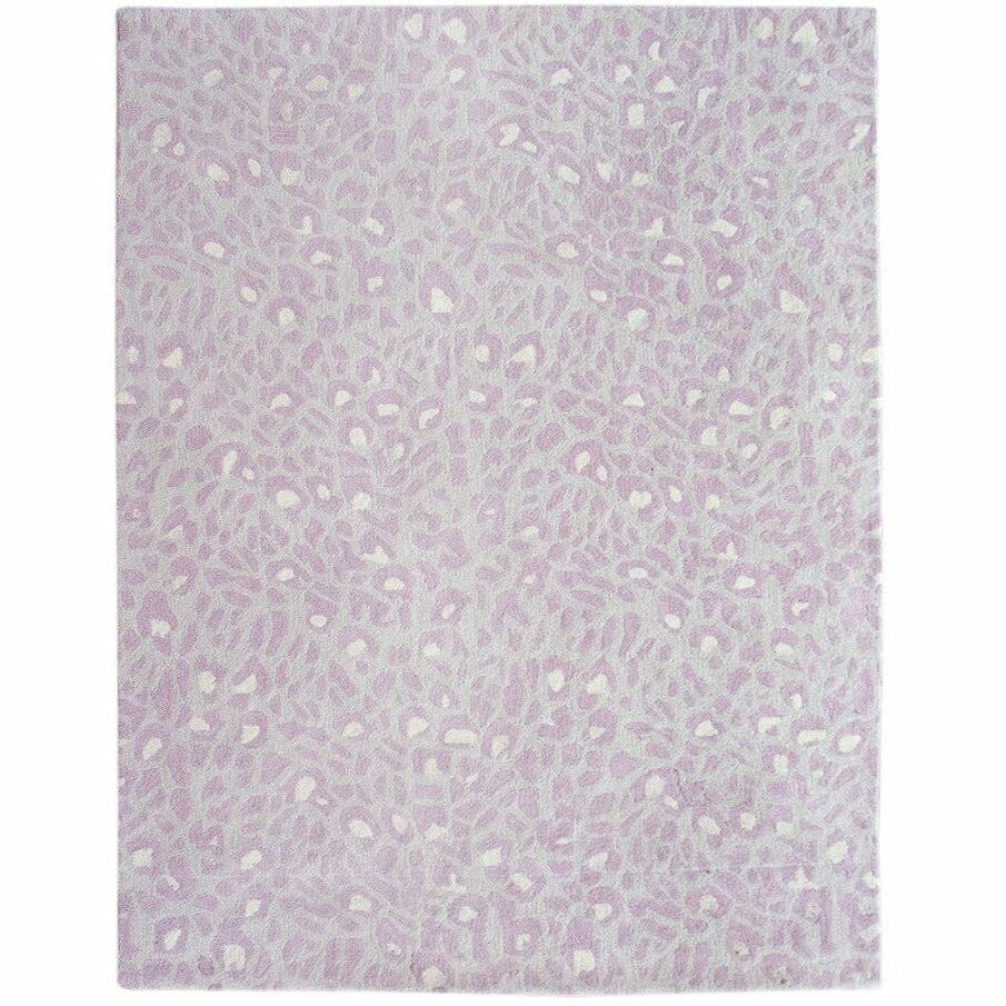 Wild One Pink Wool handtufted wool Organic Weave Shop 