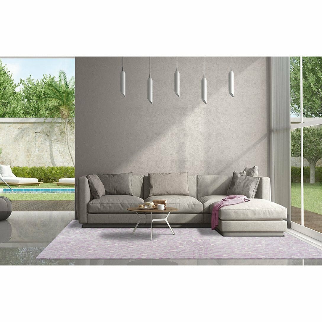 Wild One Pink Wool handtufted wool Organic Weave Shop 