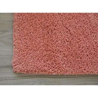 Signature Cotton Shag - 12 Colors Available handtufted cotton Organic Weave Shop 6&#39; Round/Circle Coral Pink 