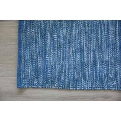 Signature Wool Flatweave children&#39;s Organic Weave Shop 6&#39;x9&#39; Blueberry 