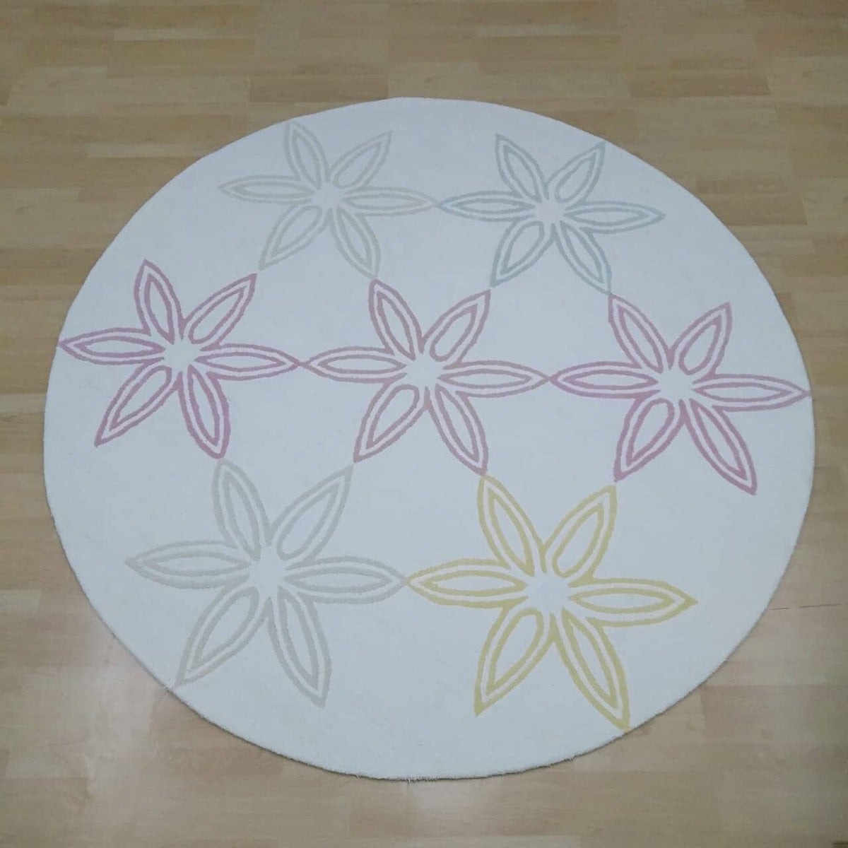 This Moment Multi Wool handtufted wool Organic Weave Shop 6&#39; Circle 